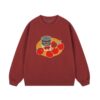 Creative Tomato Print Sweatshirt — Red